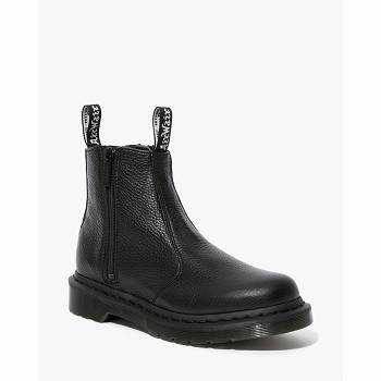 Dr Martens Női 2976 Bőr Zipper Chelsea Csizma Fekete